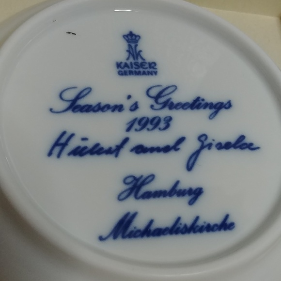 Kaiser-Porzellan Miniature Porcelain Plate Nautical Theme 1993 Germany - Picture 4 of 5